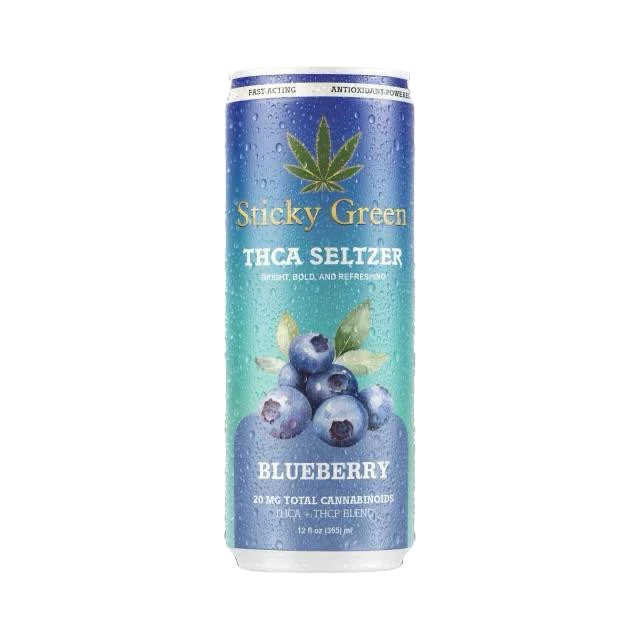 STICKY GREEN  THCA SELTZER 20MG (THCA THCP BLEND) (4 PACK)