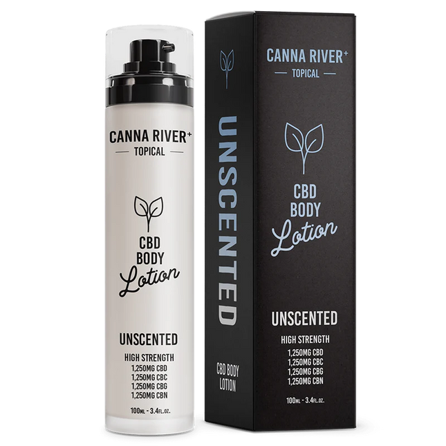 CANNA RIVER CBD BODY LOTION BROAD SPECTRUM 5000MG BOTTLE