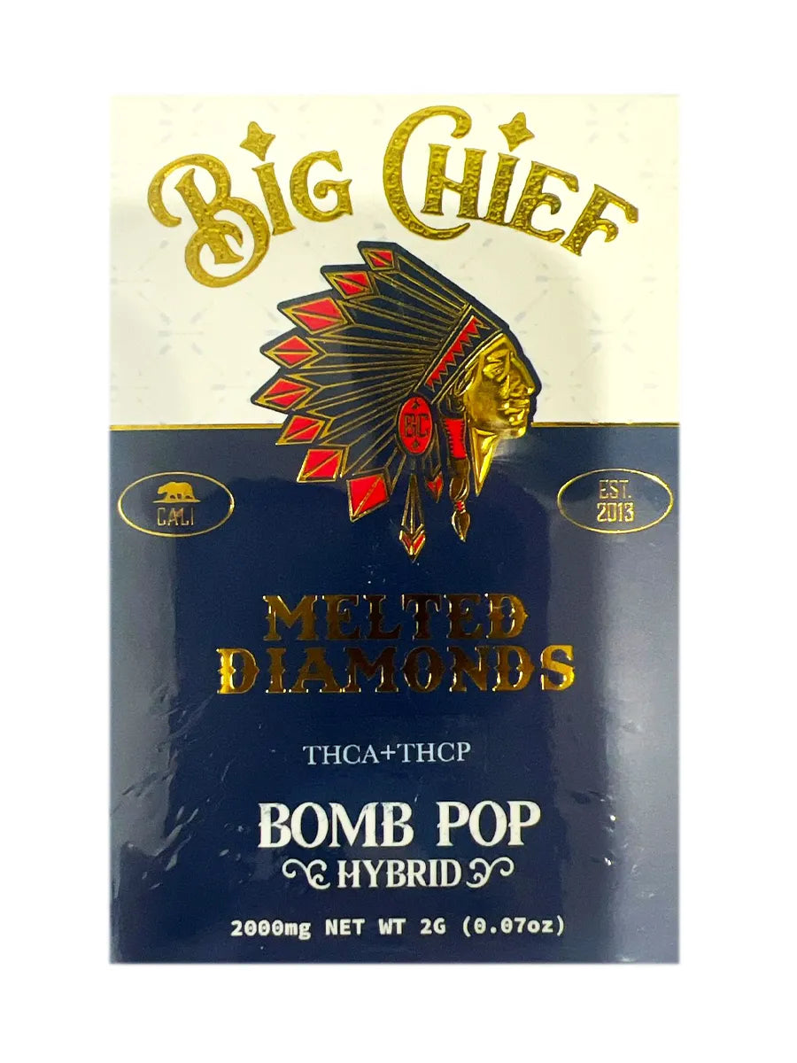 BIG CHIEF THCA MELTED DIAMONDS 2 GRAM CARTS (6CT  DISPLAY)