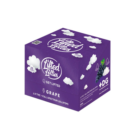 LIFTED LOLLIES D9 THC FULL SPECTRUM LOLLIPOPS (25CT DISPLAY)