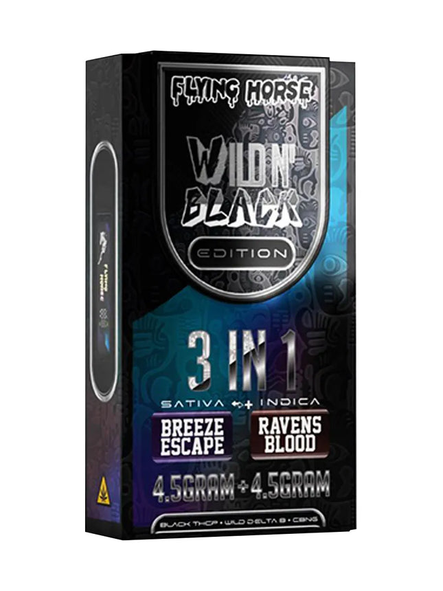 FLYING HORSE WILD N' BLACK 9 GRAM THC-P DISPOSABLE (5CT/BOX)