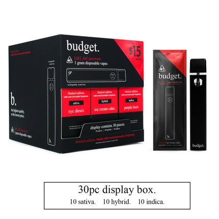 BUDGET LIMITED EDITION 1G DELTA-8 DISPOSABLE Rising Wholesale Inc. BUDGET LIMITED EDITION 1G DELTA-8 DISPOSABLE Rising Wholesale Inc.