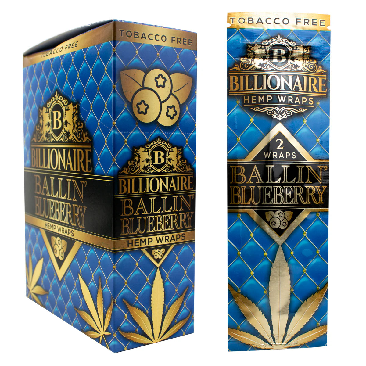 BILLIONAIRE HEMP WRAP 2PK 25CT/BOX