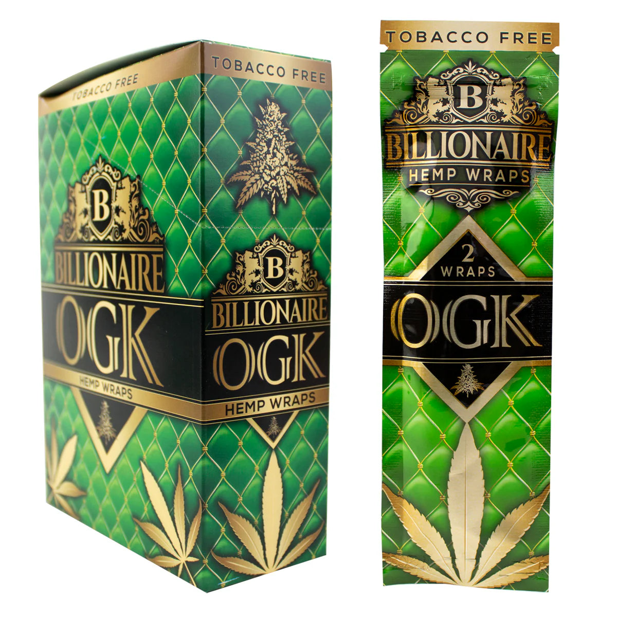 BILLIONAIRE HEMP WRAP 2PK 25CT/BOX