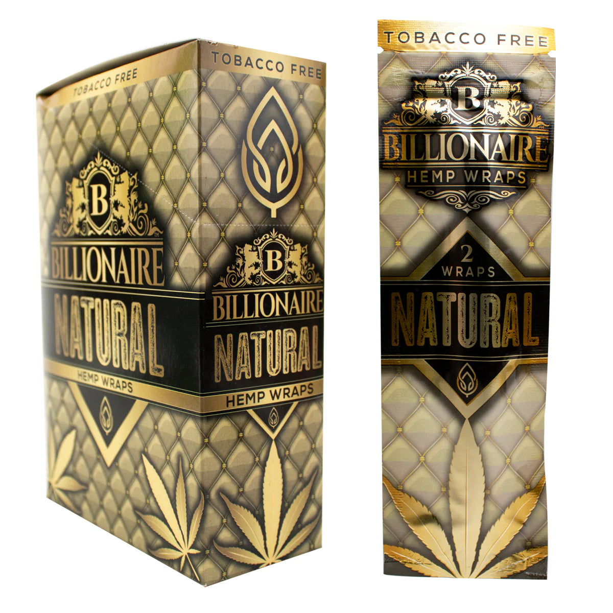 BILLIONAIRE HEMP WRAP 2PK 25CT/BOX
