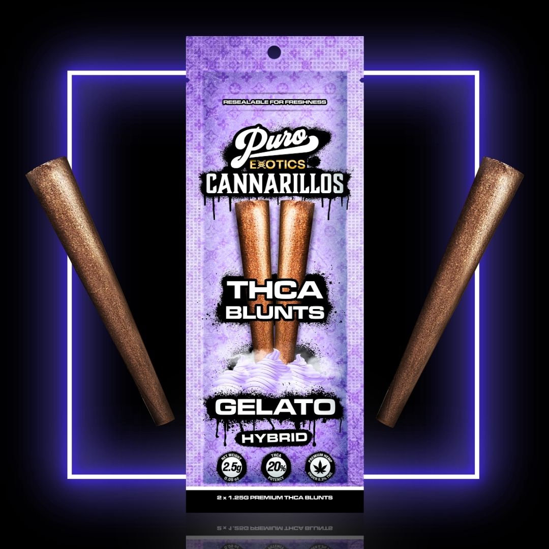 PURO EXOTICS CANNARILLOS THC-A BLUNTS 2 X 1.25G / PACK