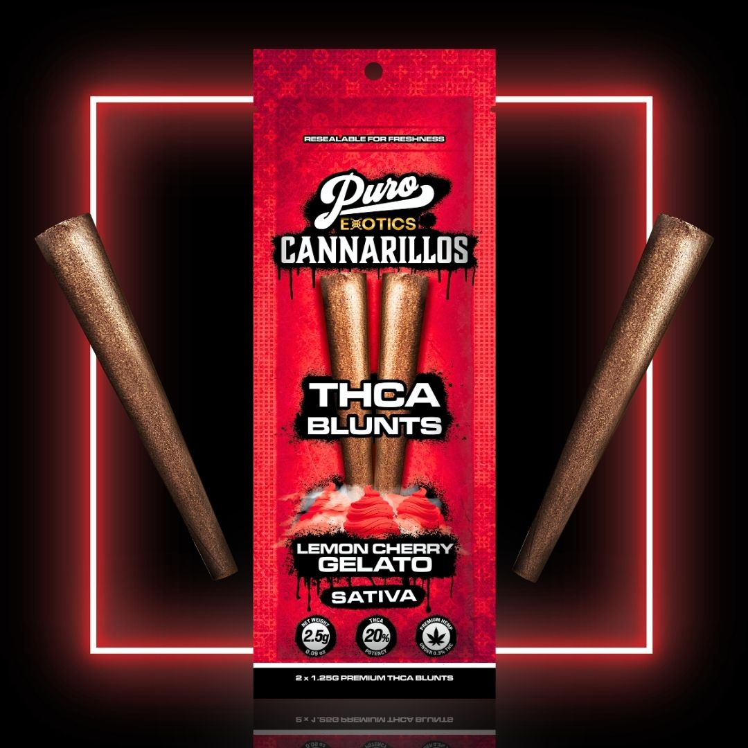 PURO EXOTICS CANNARILLOS THC-A BLUNTS 2 X 1.25G / PACK