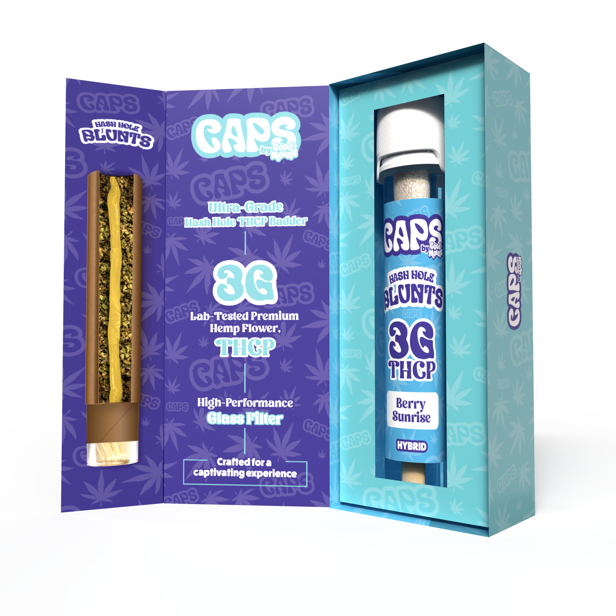 CAPS 3G THC-P HASH HOLE BLUNTS