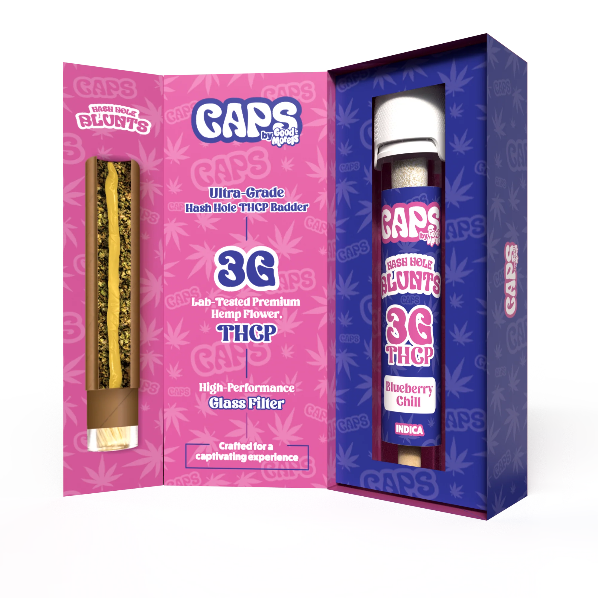 CAPS 3G THC-P HASH HOLE BLUNTS