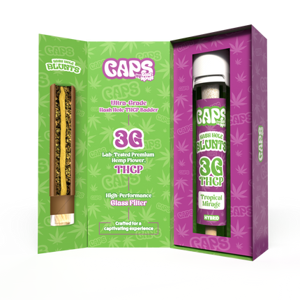 CAPS 3G THC-P HASH HOLE BLUNTS