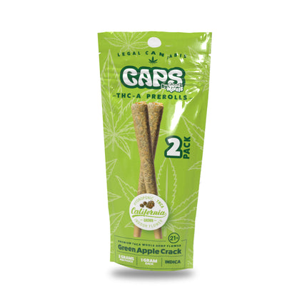 CAPS THC-A PRE ROLLS (2PC/PACK) 1 GRAM EACH