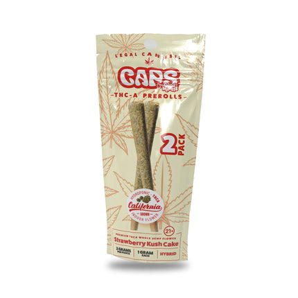 CAPS THC-A PRE ROLLS (2PC/PACK) 1 GRAM EACH