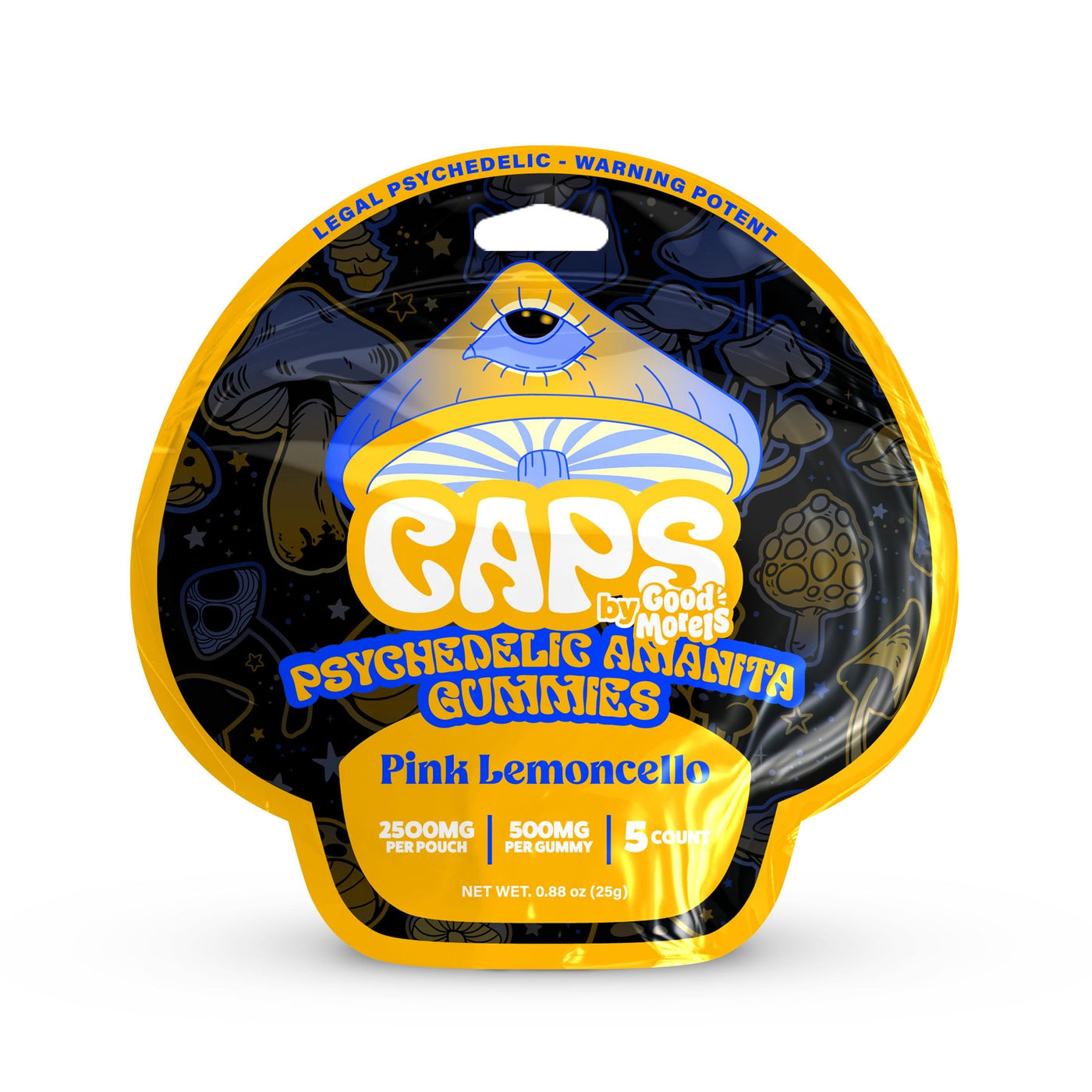 CAPS AMANITA MUSHROOM GUMMIES 5000MG BAG PINK LIMONCELLO 749355086801