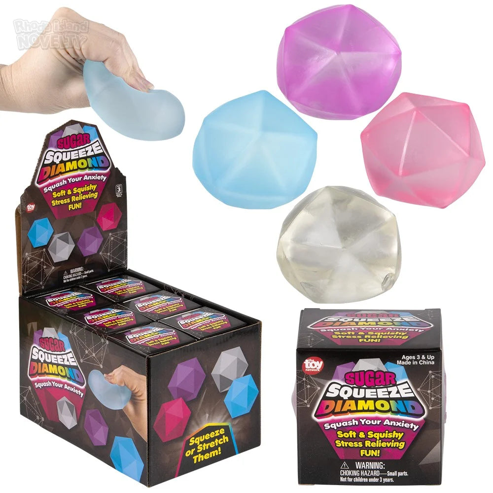 DIAMOND BALL SQUISHY (12CT BOX)