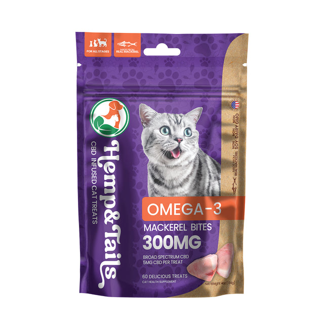 HEMP & TAILS CBD INFUSED PET TREATS BY AGFN 300MG BAG (60 DELICIOUS TREATS)