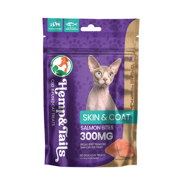HEMP & TAILS CBD INFUSED PET TREATS BY AGFN 300MG BAG (60 DELICIOUS TREATS)