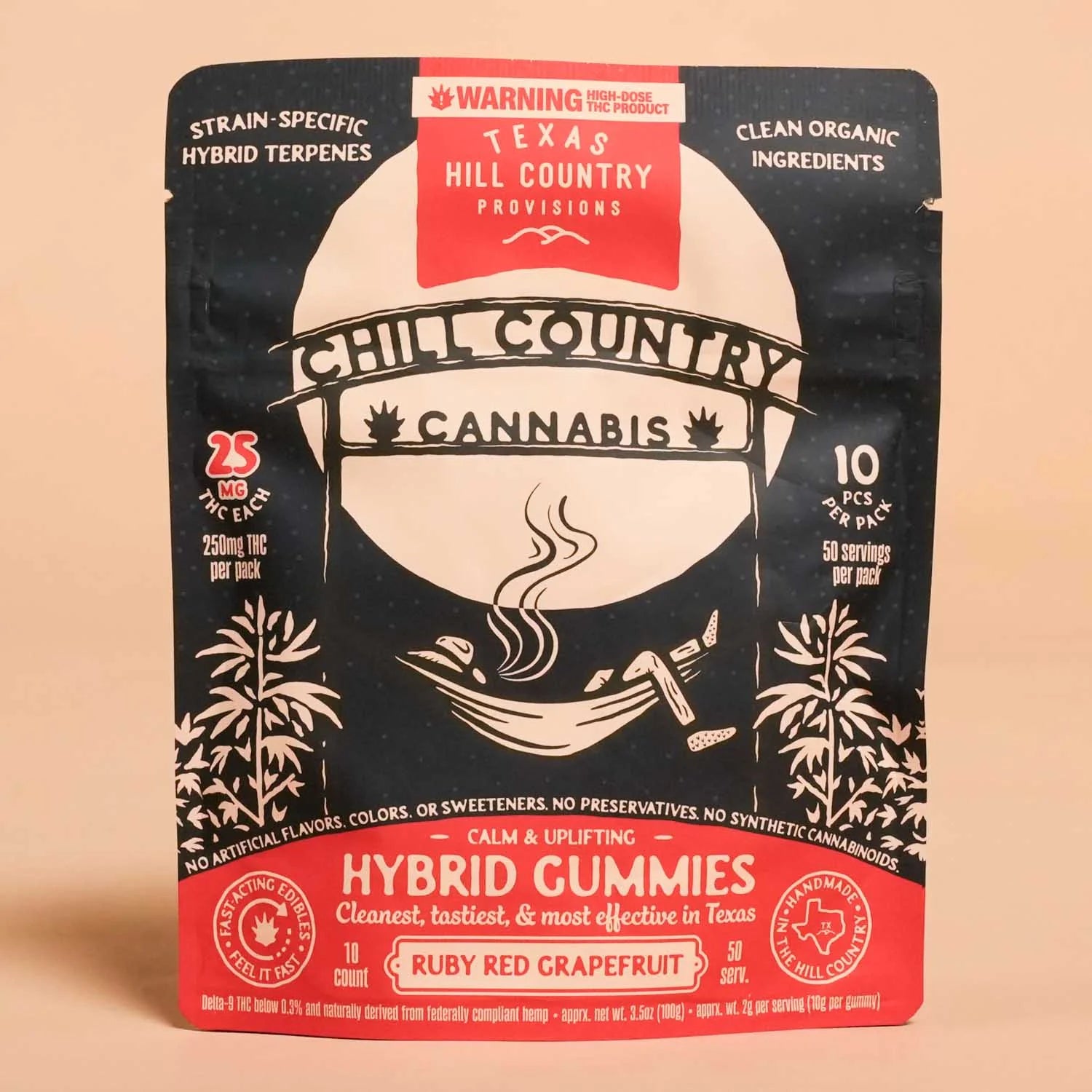 CHILL COUNTRY CANNABIS 25MG D9 THC PER GUMMY (20CT DISPLAY)