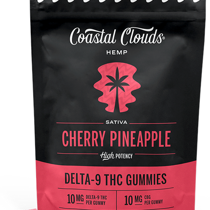 COASTAL CLOUDS HEMP DELTA-9 THC GUMMIES (10MG D9 + 10MG CBG) 200MG BAG