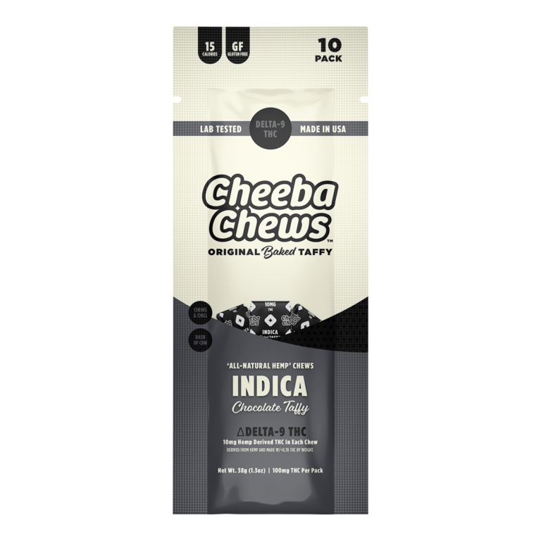 CHEEBA CHEWS DELTA-9 THC INFUSED TAFFY 100MG PER BAG (10MG PER PIECE)