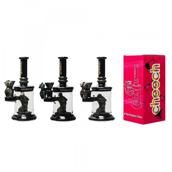 CHEECH 8in "FORGET THE LADY IN RED CHECK OUT THE LADY IN DICHRO" WATER PIPE
