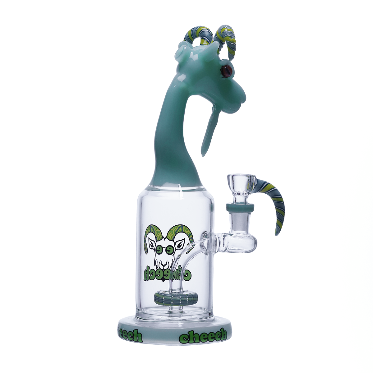 CHEECH 10in "CHEEKY TRIPPY GOAT PIECE" (CH-315) (D JGR)