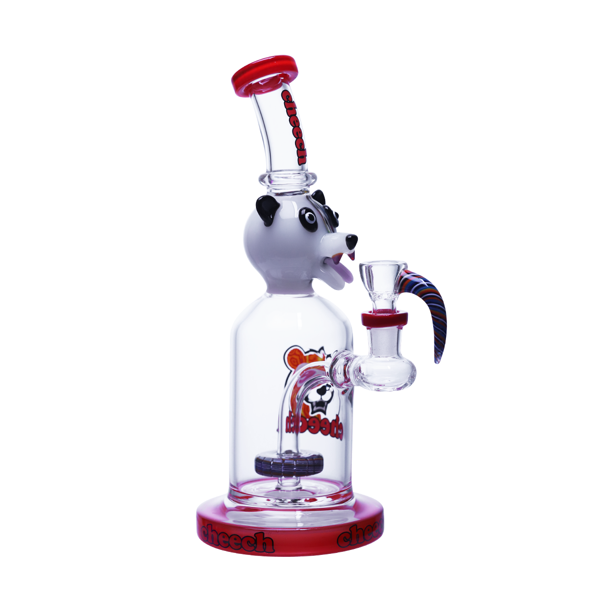 CHEECH 10in "CHEEKY TRIPPY PANDA PIECE" (CH-315) (A RED)
