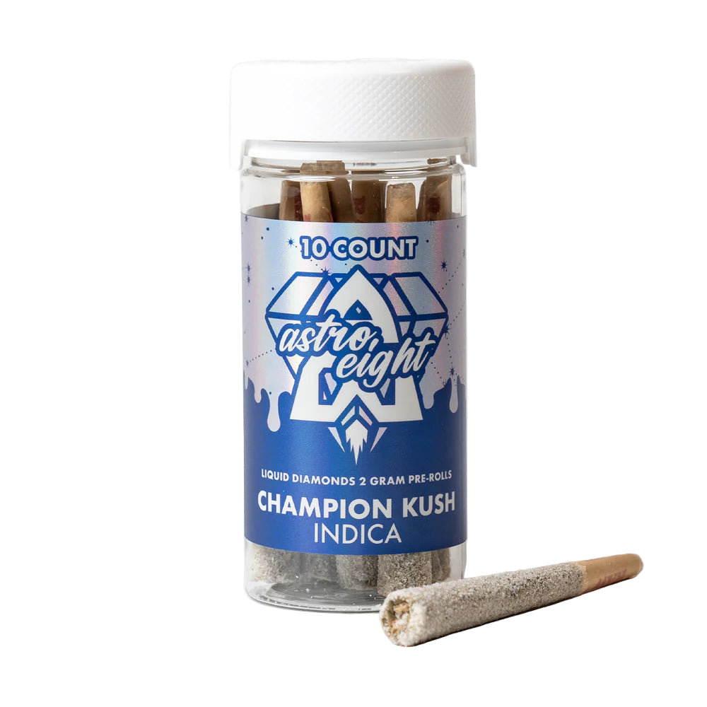 ASTRO 8 THC-A LIQUID DIAMONDS 2G PRE ROLLS 10CT/JAR