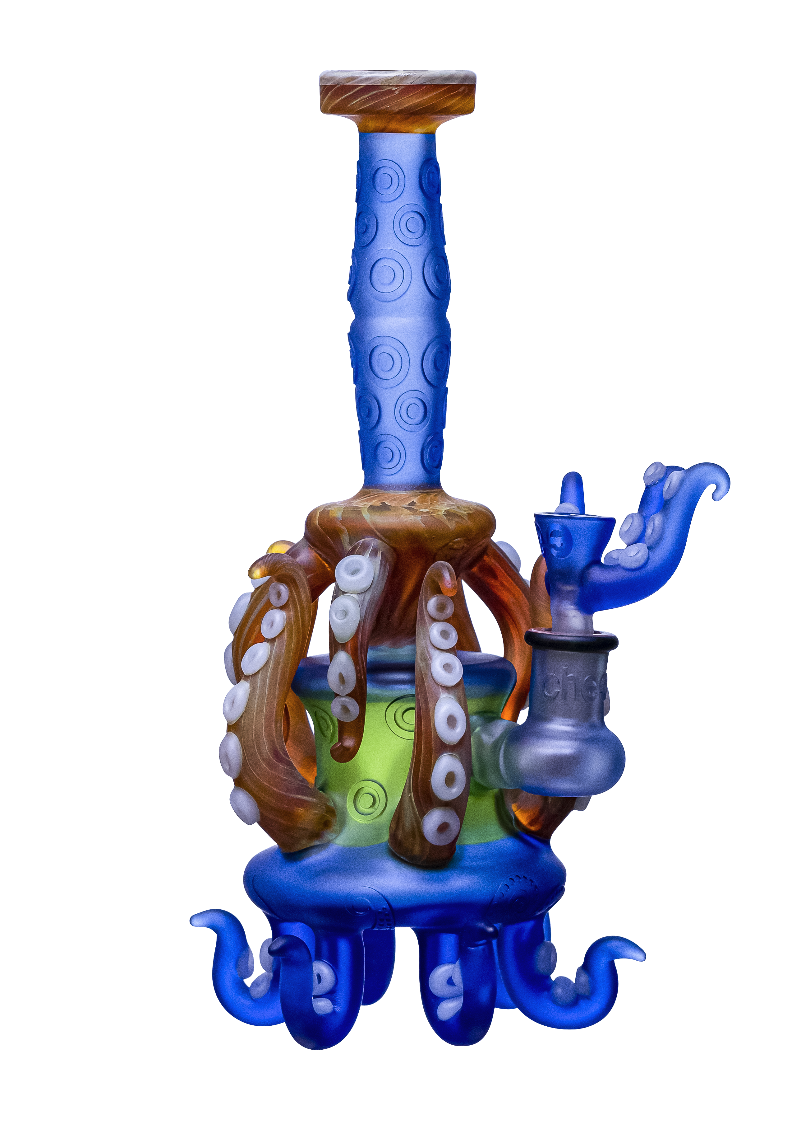 CHEECH GLASS 13" WATER PIPE "YOU CAN NEVER HAVE TOO MANY TENTACLES"