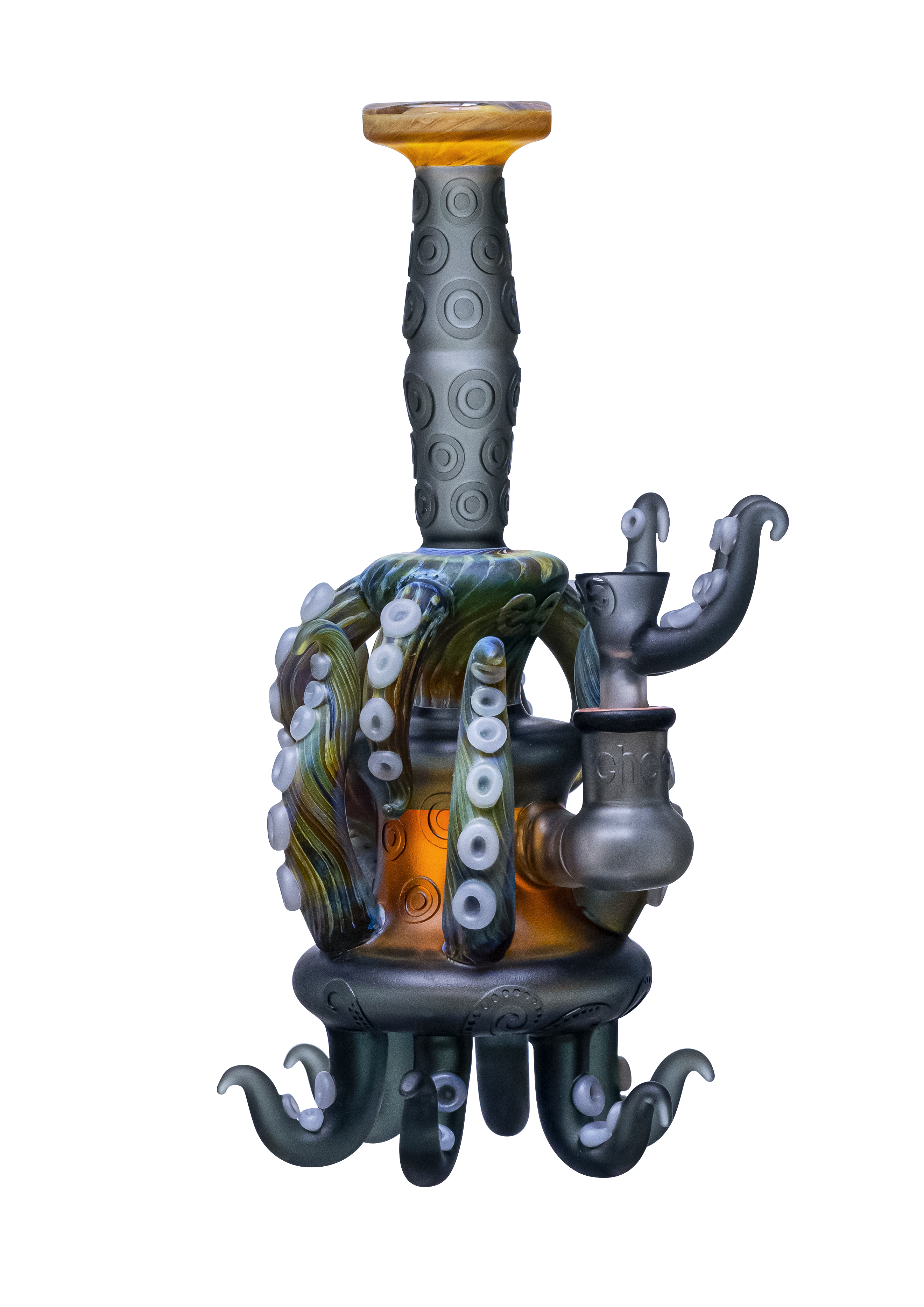 CHEECH GLASS 13" WATER PIPE "YOU CAN NEVER HAVE TOO MANY TENTACLES"