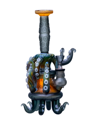 CHEECH GLASS 13" WATER PIPE "YOU CAN NEVER HAVE TOO MANY TENTACLES"