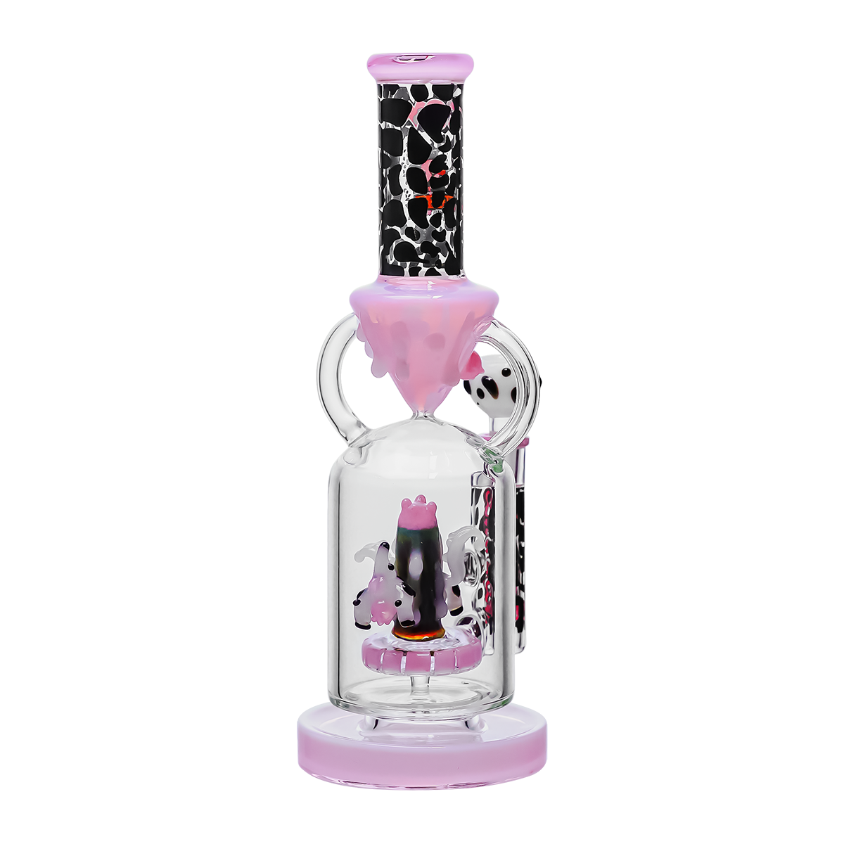CHEECH GLASS 12in "Moo juice for grown-ups" WATER PIPE (CHE-367)