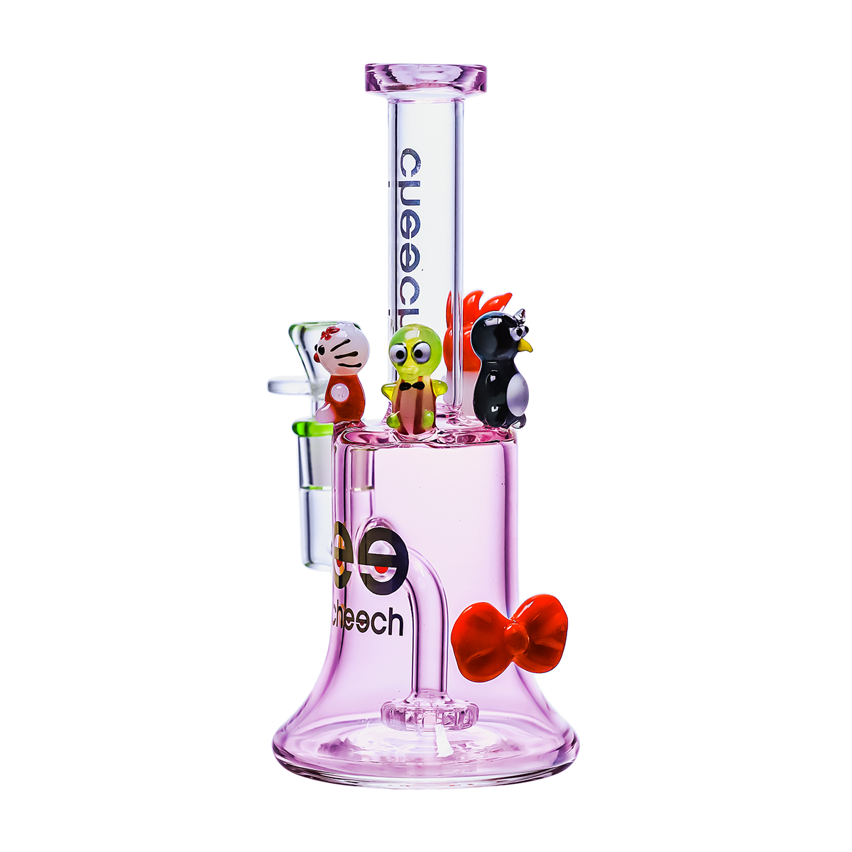 CHEECH GLASS 9in "Picnic Pals" WATER PIPE (CHE-377)