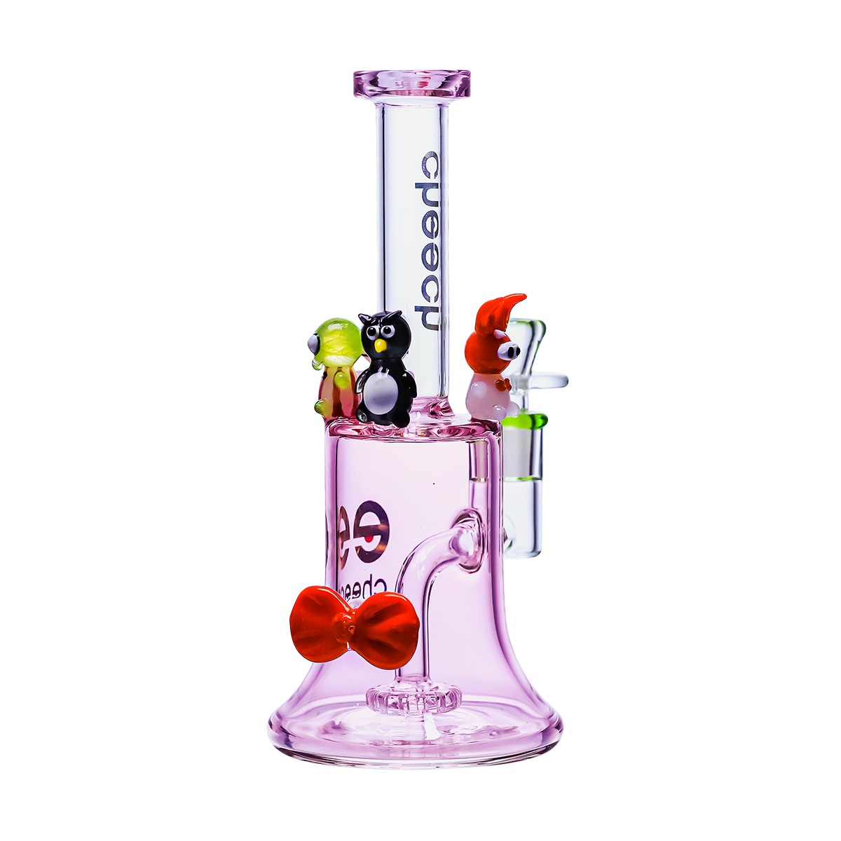 CHEECH GLASS 9in "Picnic Pals" WATER PIPE (CHE-377)