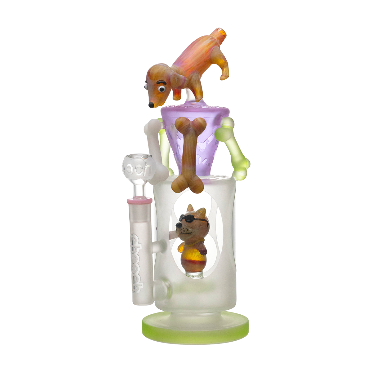 CHEECH 12.5in "DOGGO GUARDING THE GLASS BONES" WATERPIPE | CHE-393