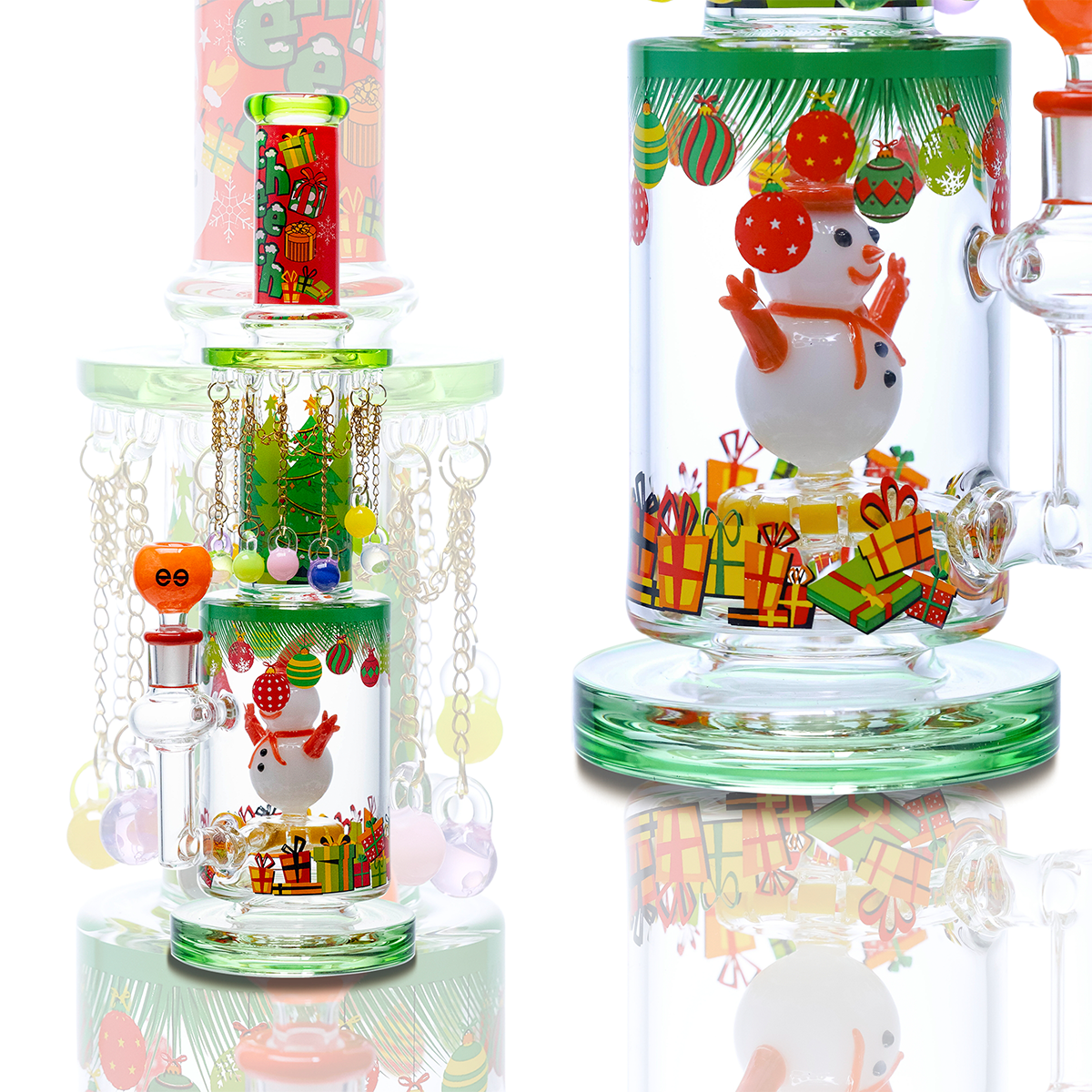 CHEECH 15in "FROST'S ULTIMATE HOLIDAY HOTBOX" WATERPIPE | (CHE-394)