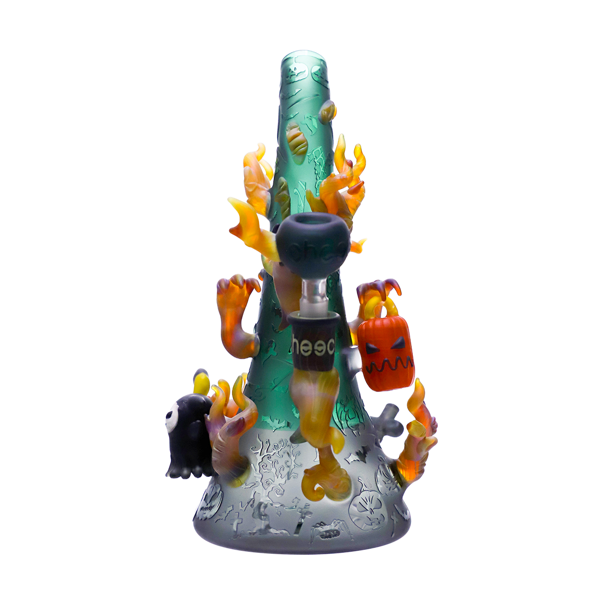 CHEECH 10.5in "SPOOKY HITS FOR THE BRAVE SOULS!" WATERPIPE | CHE-398