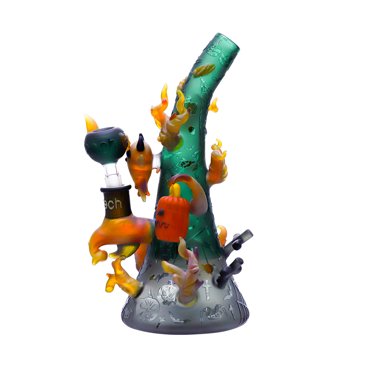 CHEECH 10.5in "SPOOKY HITS FOR THE BRAVE SOULS!" WATERPIPE | CHE-398