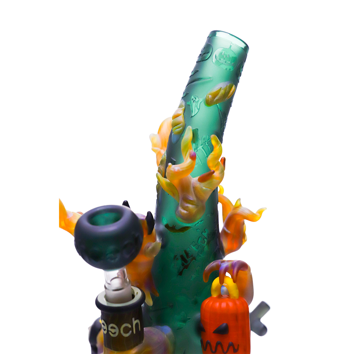 CHEECH 10.5in "SPOOKY HITS FOR THE BRAVE SOULS!" WATERPIPE | CHE-398