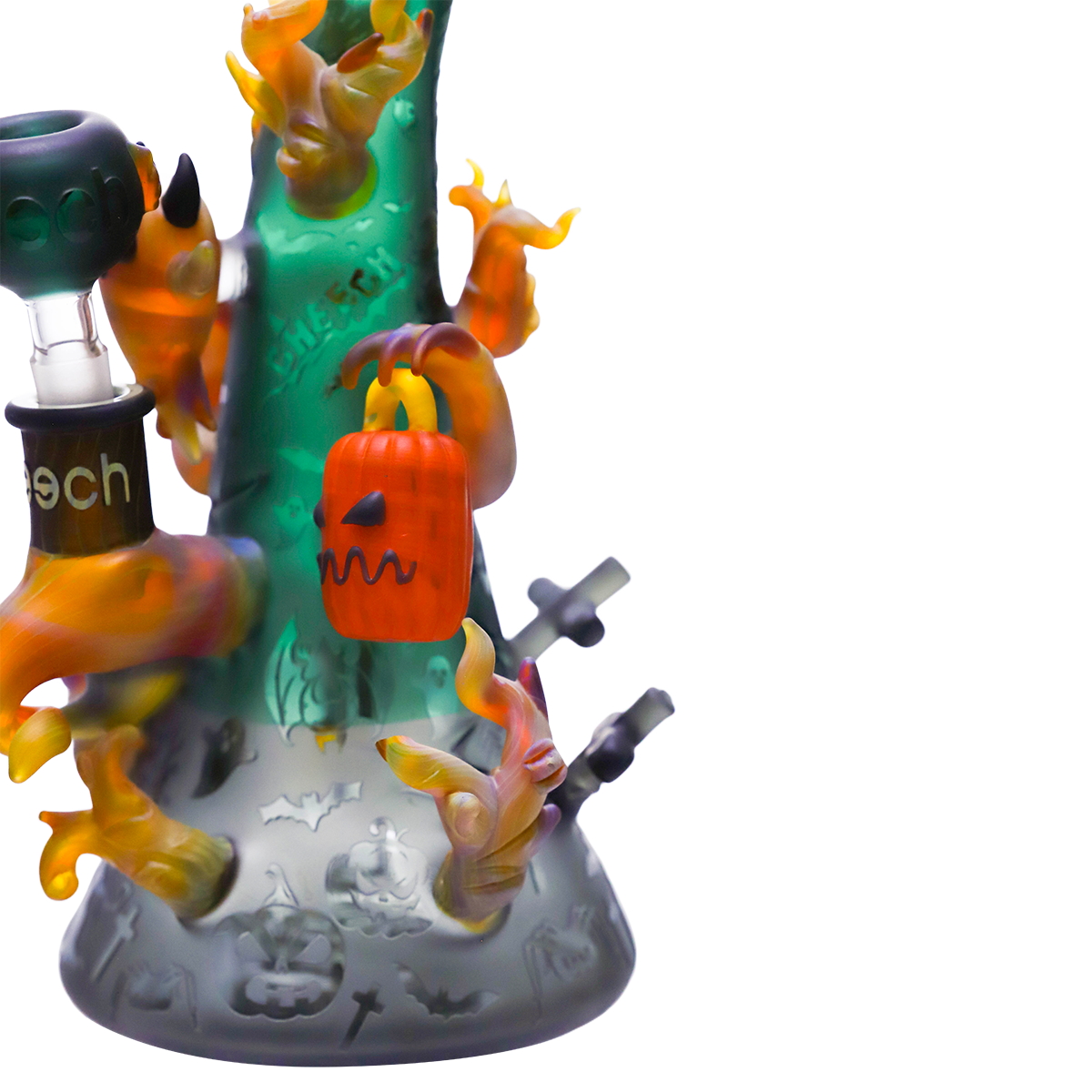 CHEECH 10.5in "SPOOKY HITS FOR THE BRAVE SOULS!" WATERPIPE | CHE-398