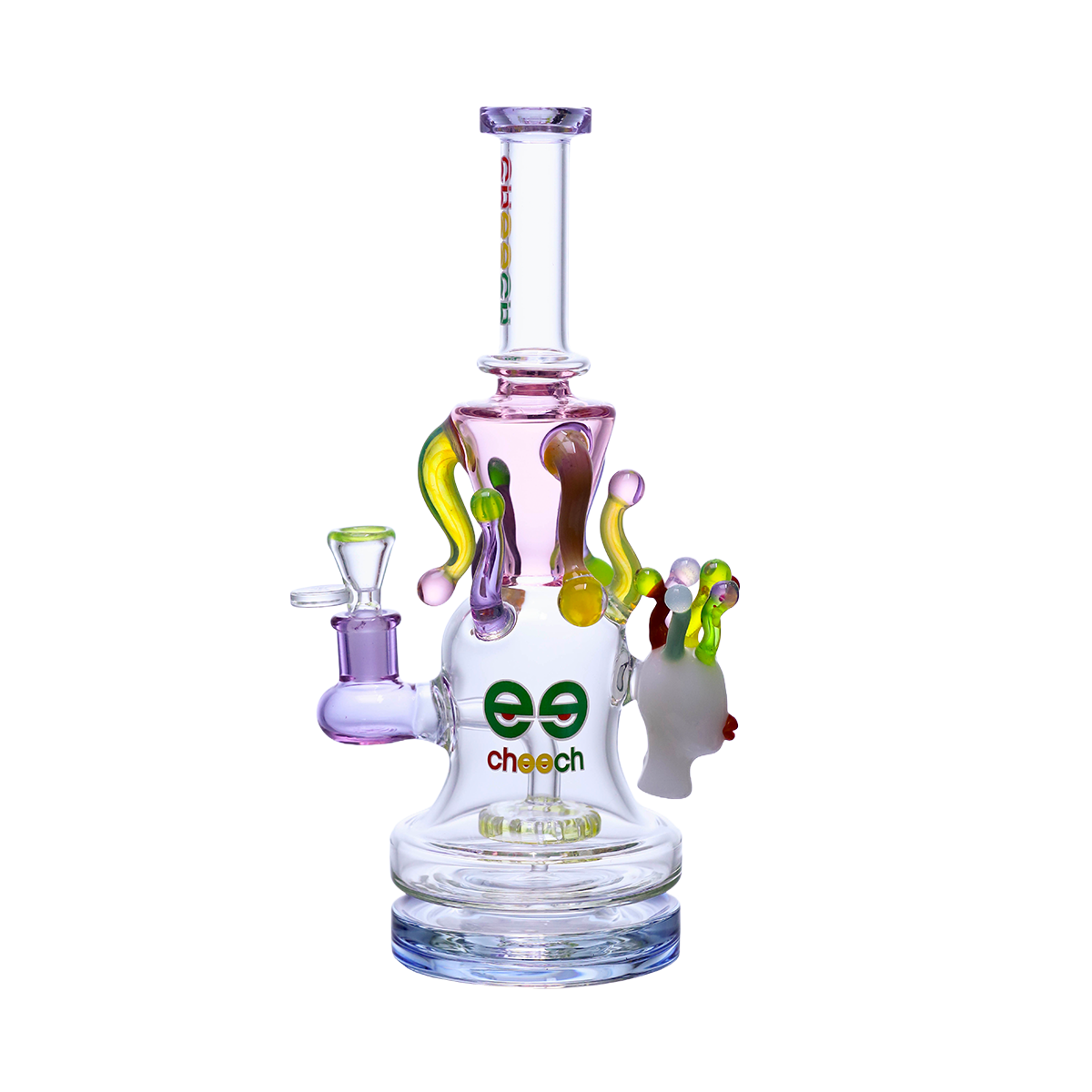 CHEECH 12in " JELLY CROWNED ALIEN RIG GOES WILD" WATERPIPE | CHE-407