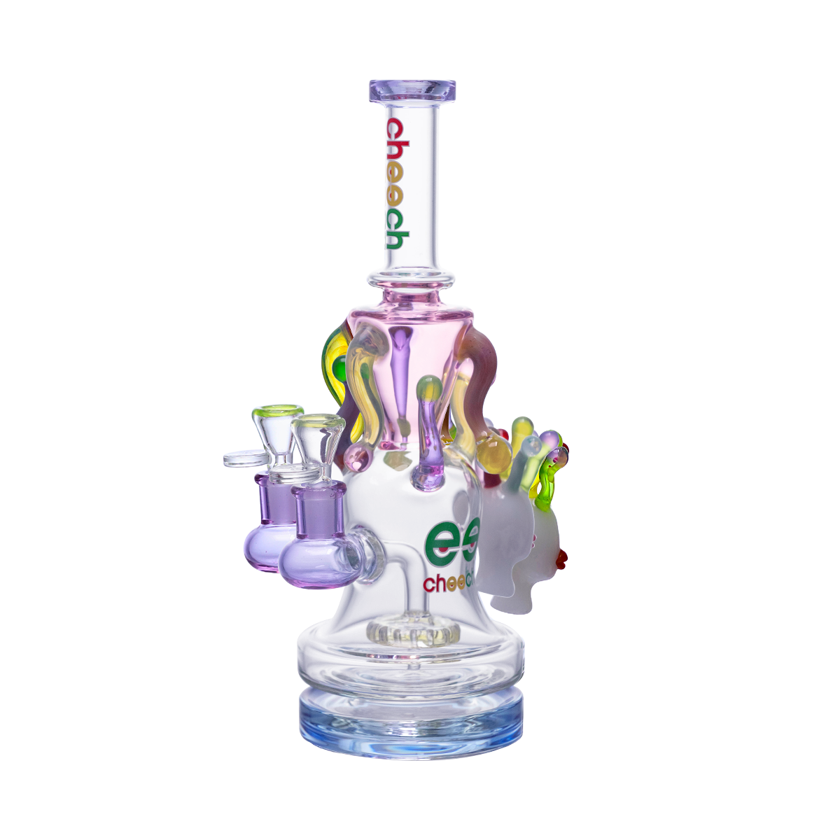 CHEECH 12in " JELLY CROWNED ALIEN RIG GOES WILD" WATERPIPE | CHE-407