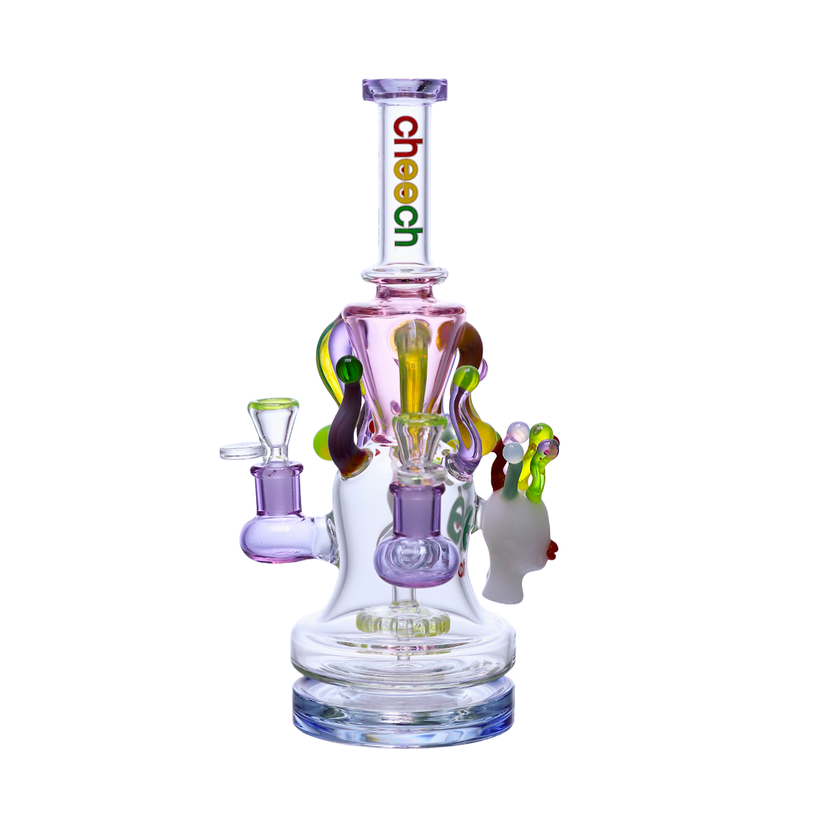 CHEECH 12in " JELLY CROWNED ALIEN RIG GOES WILD" WATERPIPE | CHE-407