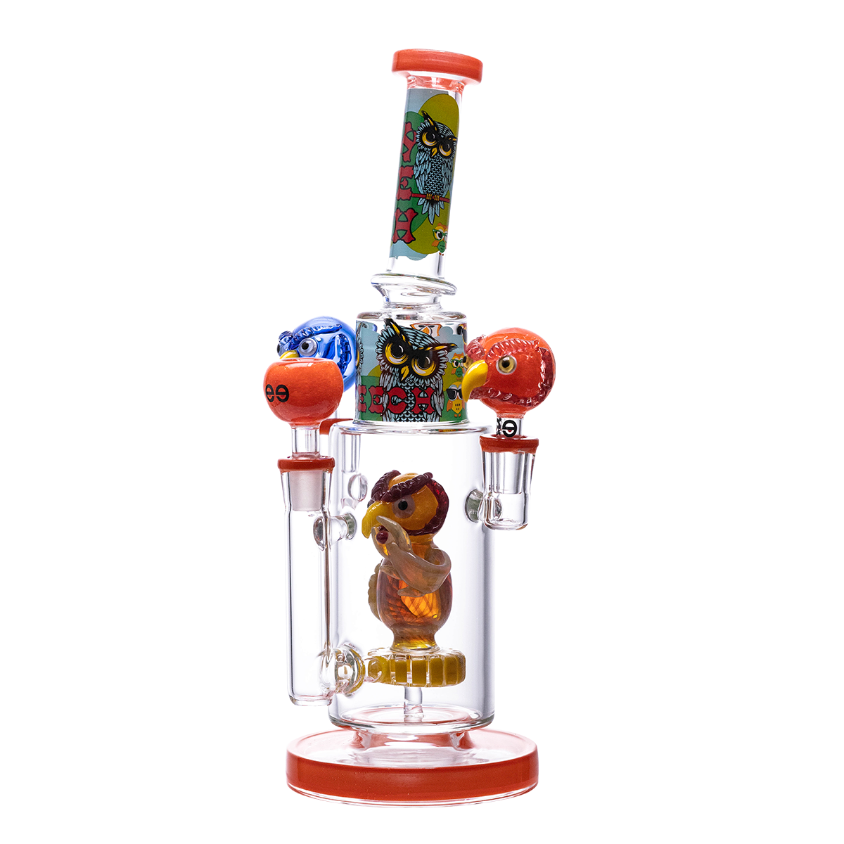 CHEECH 13in "OWLS JUST WANNA GET HIGH" WATERPIPE | CHE-409