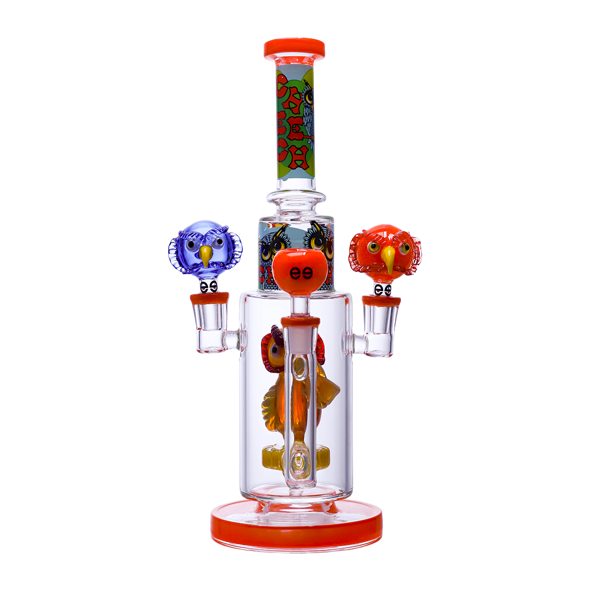 CHEECH 13in "OWLS JUST WANNA GET HIGH" WATERPIPE | CHE-409