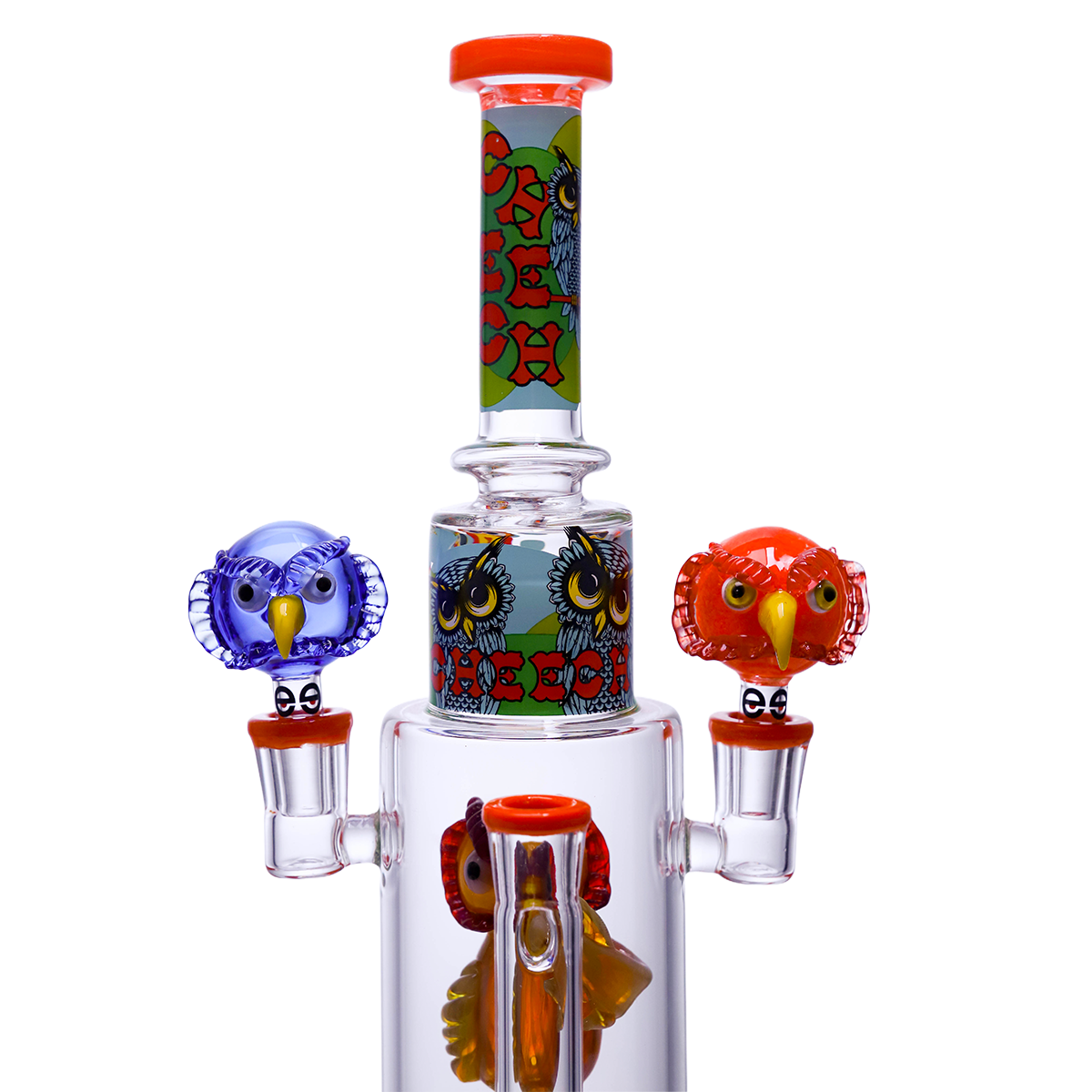CHEECH 13in "OWLS JUST WANNA GET HIGH" WATERPIPE | CHE-409