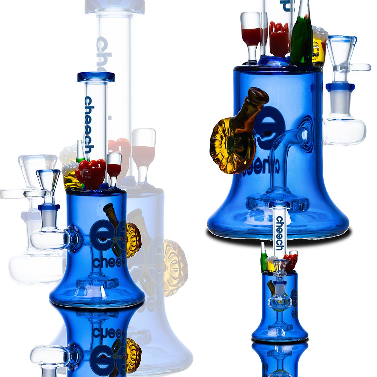 CHEECH 9.5in "BLUE BEAST PACKED WITH SUPRISE" (CHE-421)
