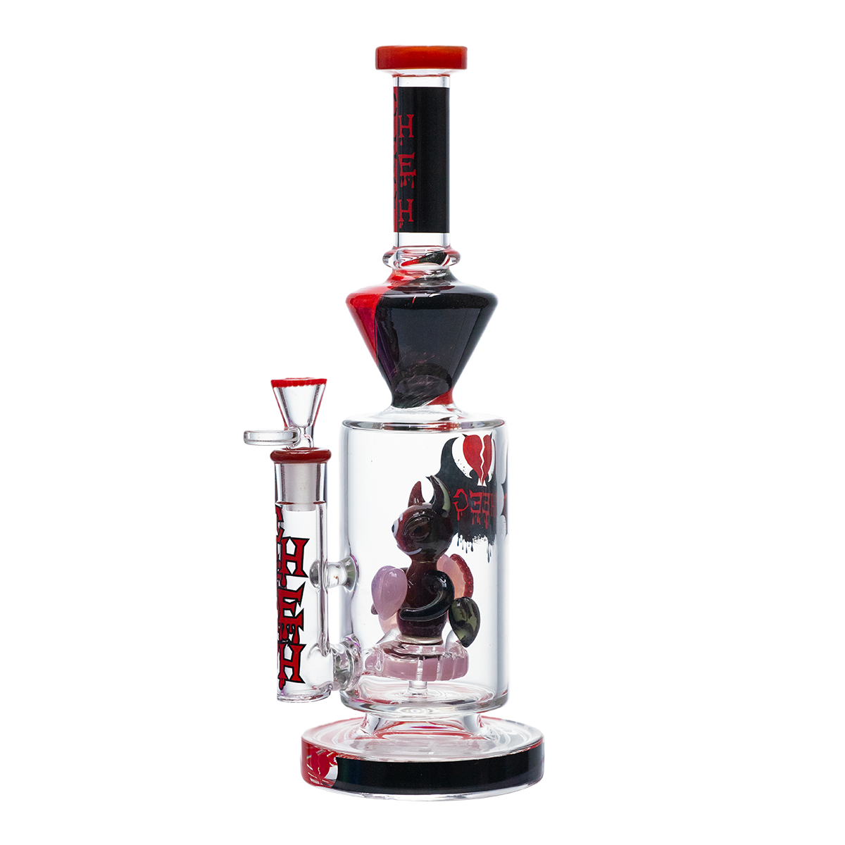CHEECH 12.5in "EVIL CUPID GLASS WATER PIPE" (CHE-424)