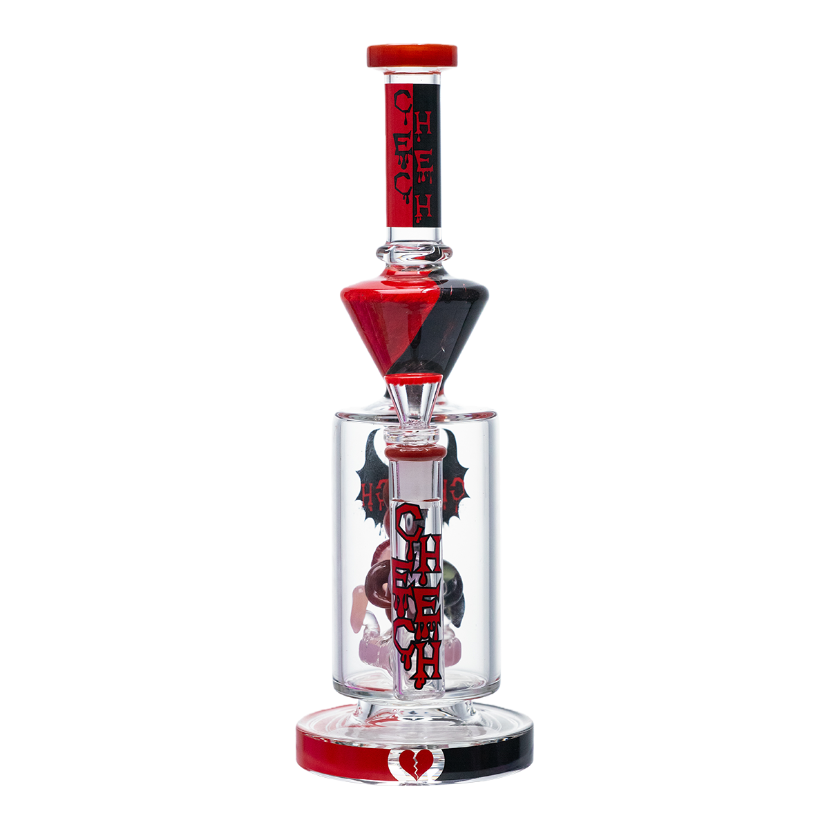 CHEECH 12.5in "EVIL CUPID GLASS WATER PIPE" (CHE-424)