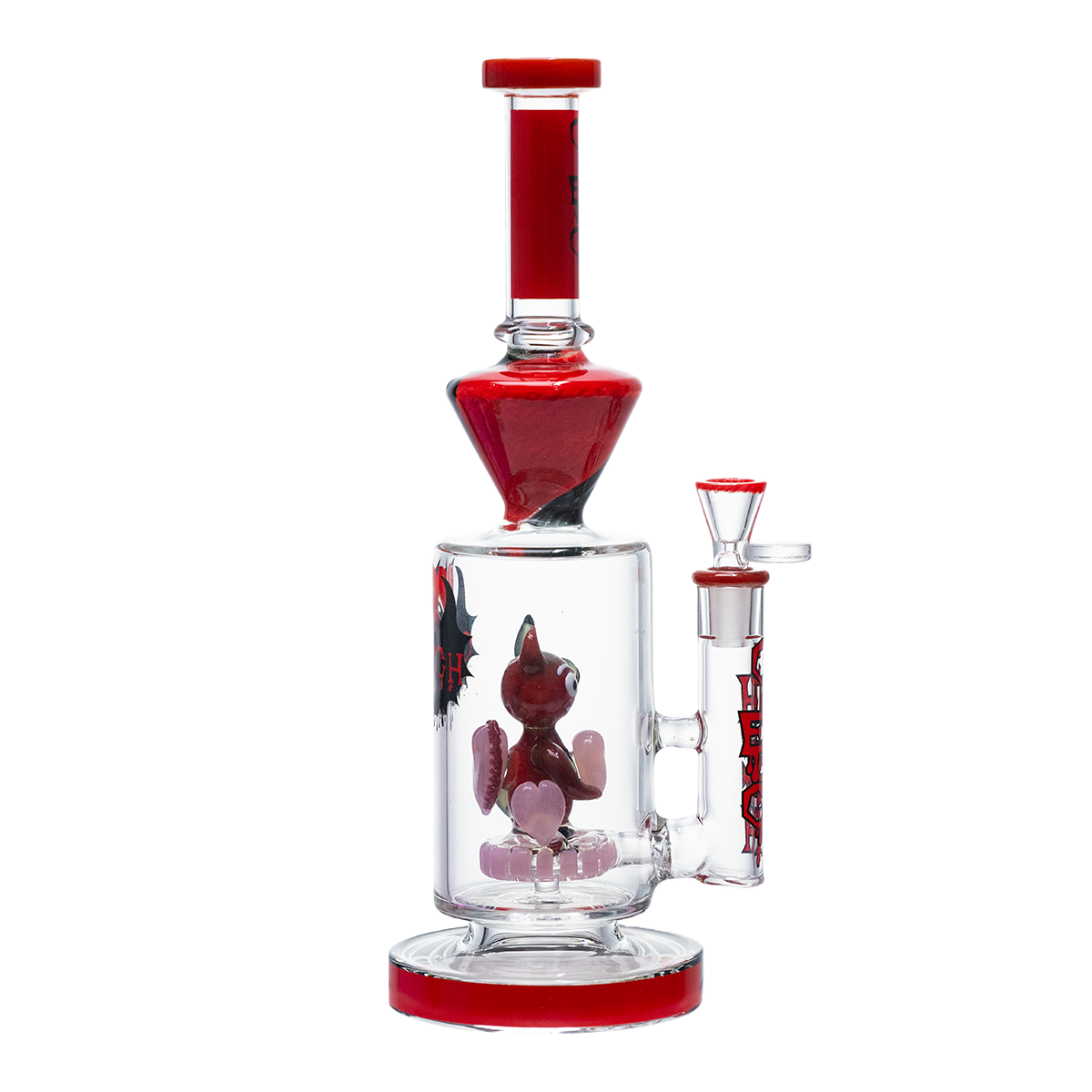 CHEECH 12.5in "EVIL CUPID GLASS WATER PIPE" (CHE-424)