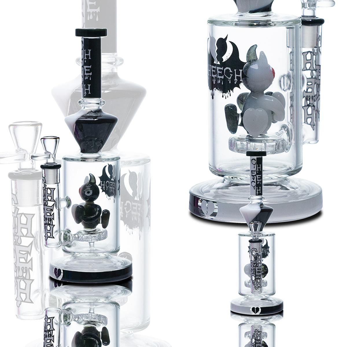 CHEECH 12.5in "DARK DEVIL GLASS RIG" (CHE-425)